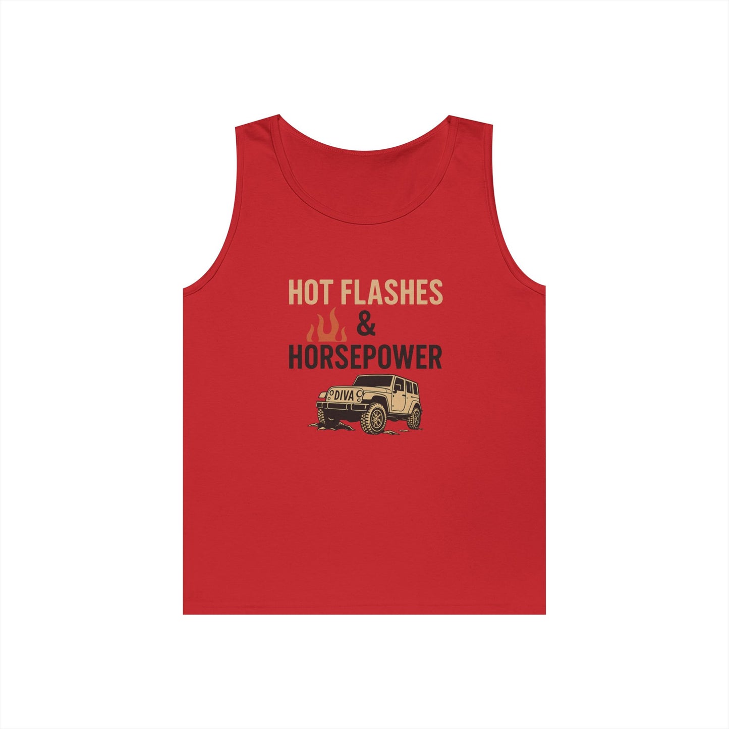 Hot Flashes & Horsepower Unisex Tank | Cool, Fun Gift for Her