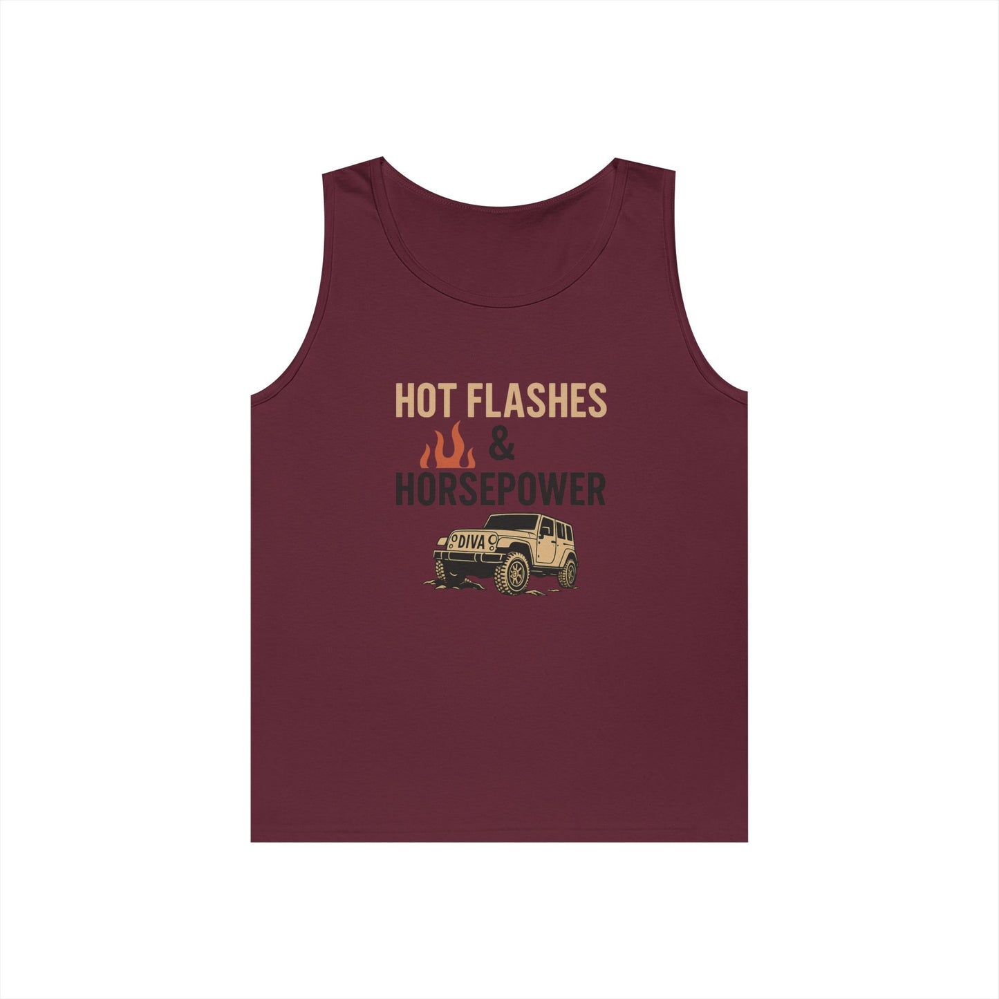 Hot Flashes & Horsepower Unisex Tank | Cool, Fun Gift for Her