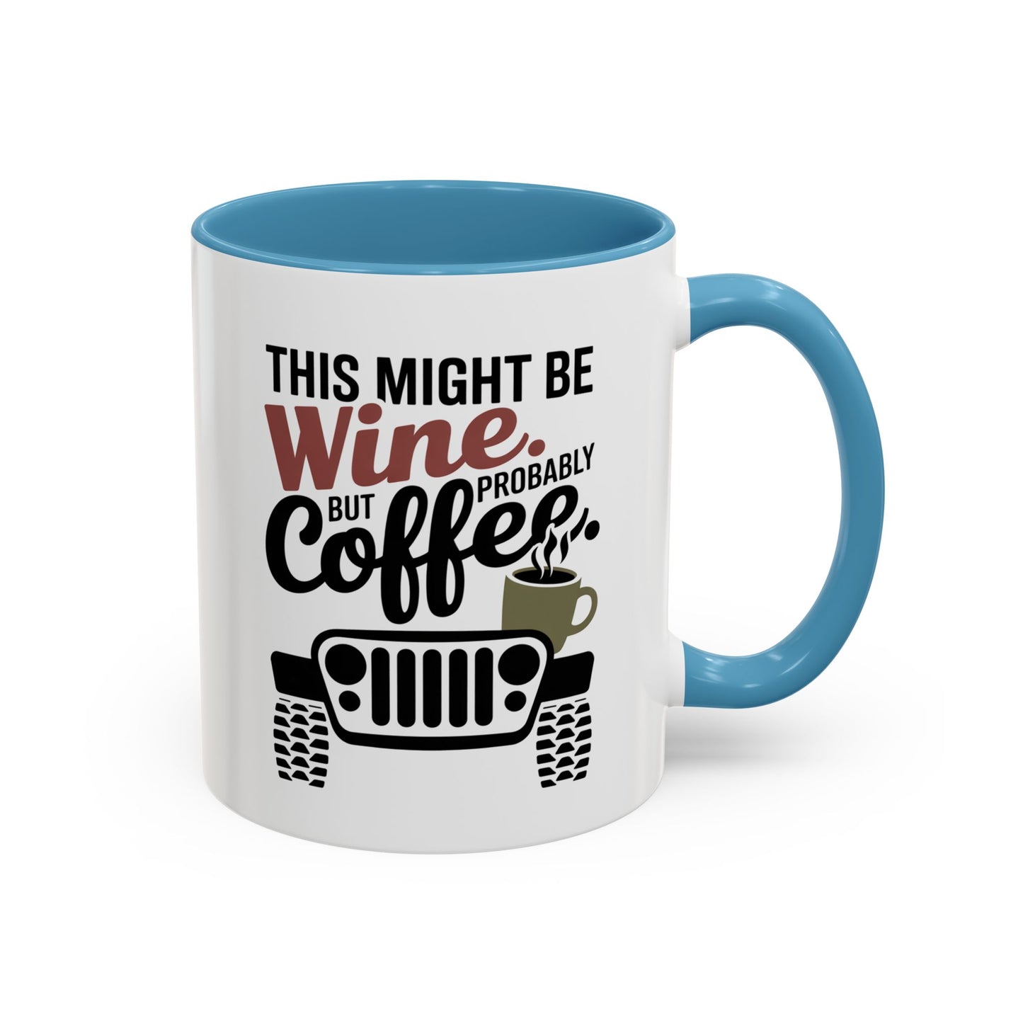 Funny Wine Mug for Car Lovers | Humorous Gift for Wine Enthusiasts | Off-Road Mug for Birthday, Holiday, or Office Use