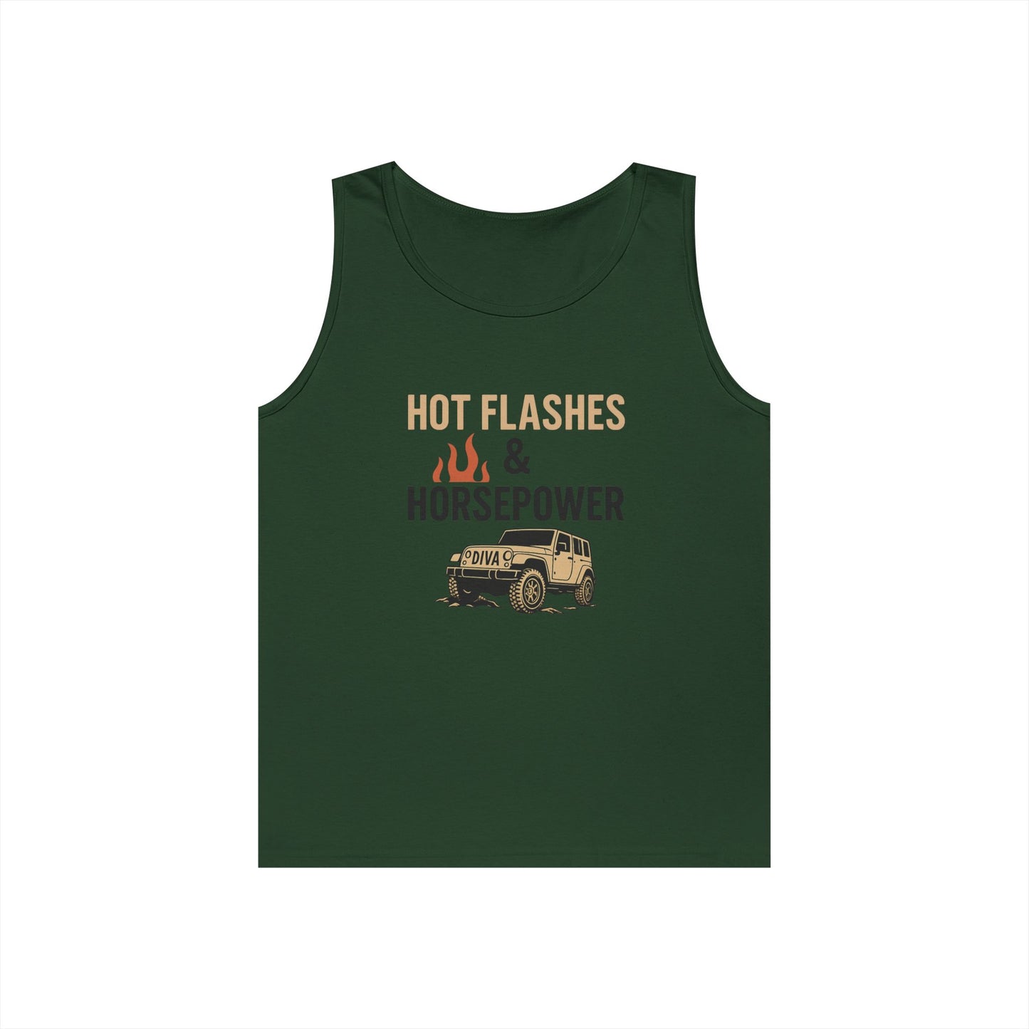 Hot Flashes & Horsepower Unisex Tank | Cool, Fun Gift for Her