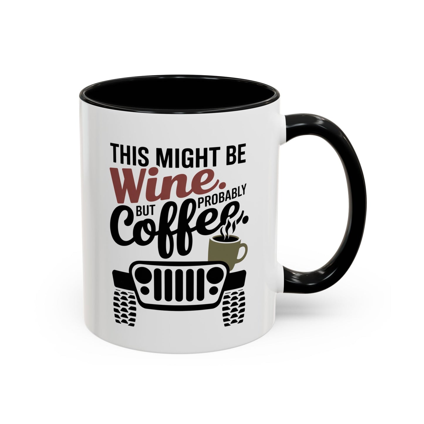 Funny Wine Mug for Car Lovers | Humorous Gift for Wine Enthusiasts | Off-Road Mug for Birthday, Holiday, or Office Use