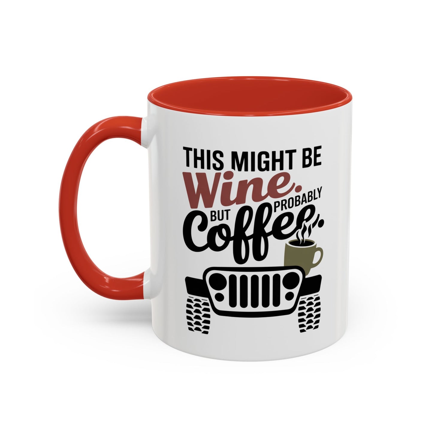 Funny Wine Mug for Car Lovers | Humorous Gift for Wine Enthusiasts | Off-Road Mug for Birthday, Holiday, or Office Use