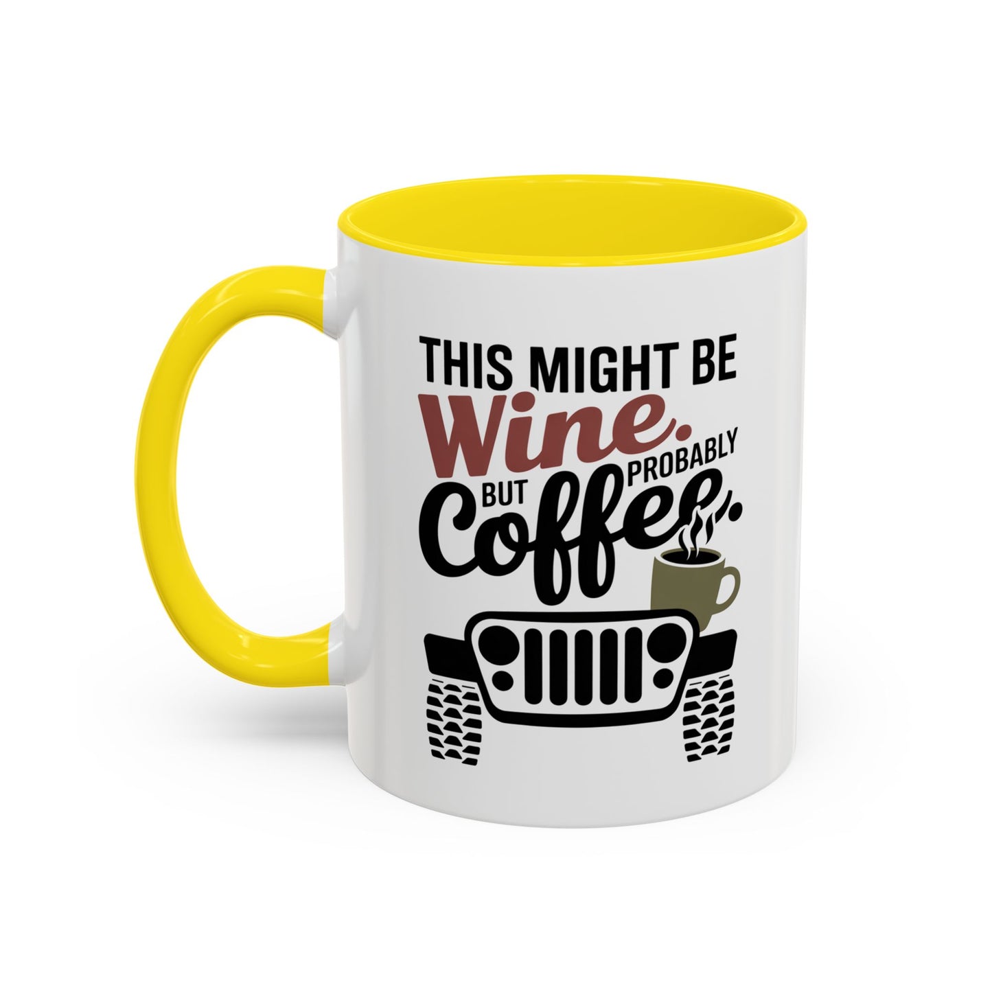 Funny Wine Mug for Car Lovers | Humorous Gift for Wine Enthusiasts | Off-Road Mug for Birthday, Holiday, or Office Use