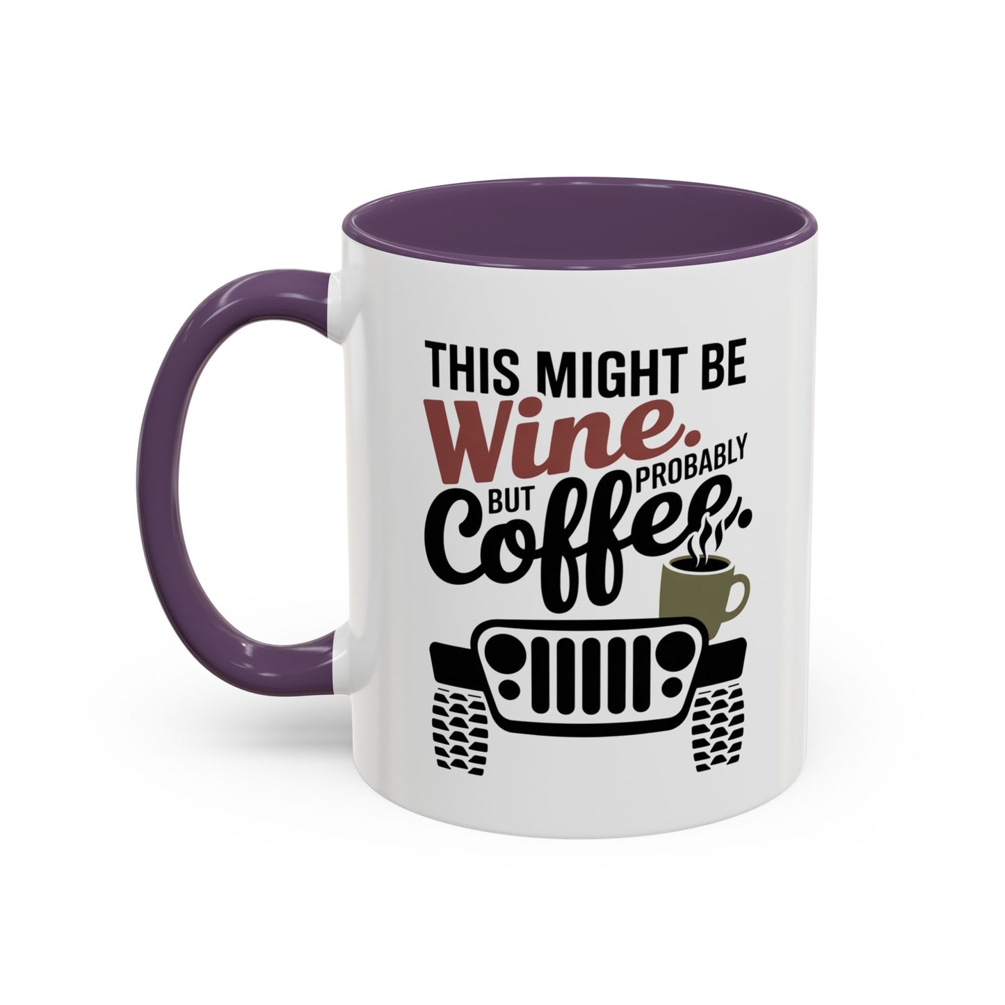 Funny Wine Mug for Car Lovers | Humorous Gift for Wine Enthusiasts | Off-Road Mug for Birthday, Holiday, or Office Use
