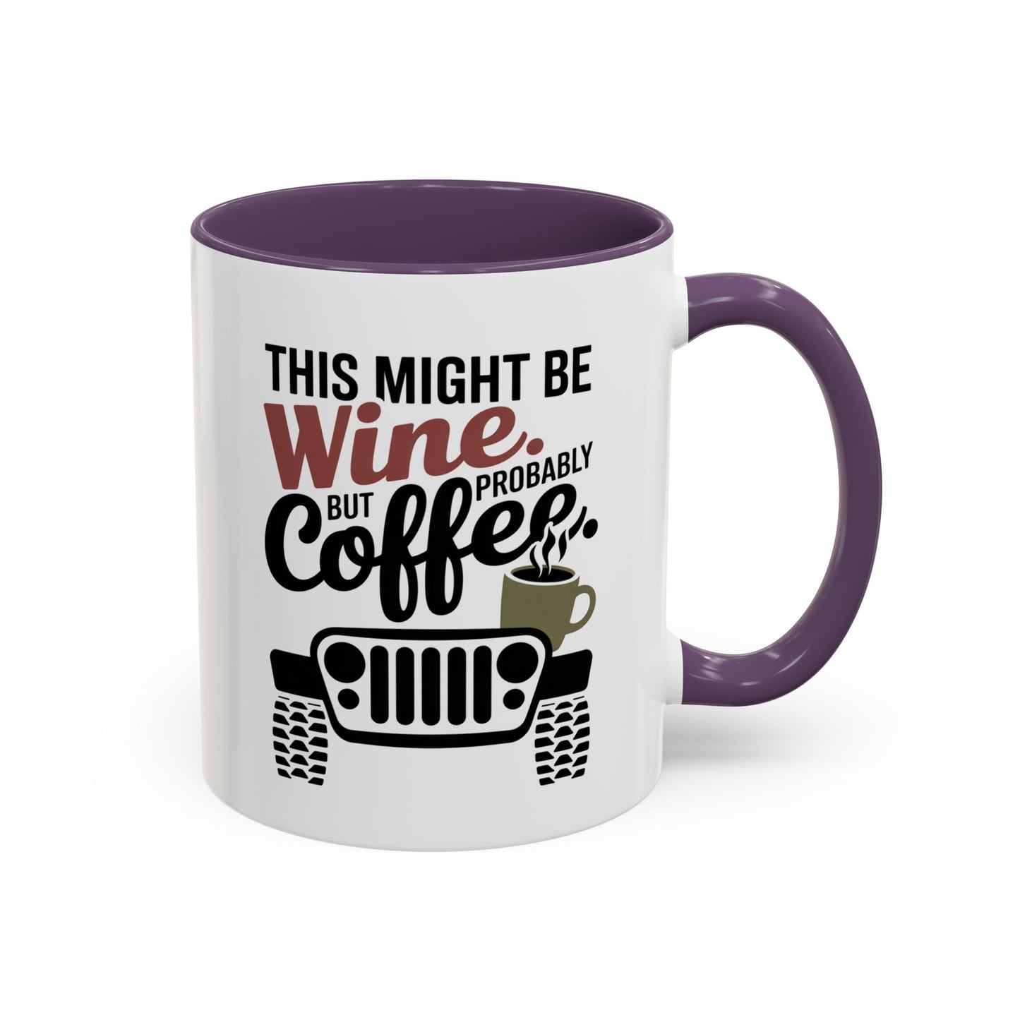 Funny Wine Mug for Car Lovers | Humorous Gift for Wine Enthusiasts | Off-Road Mug for Birthday, Holiday, or Office Use
