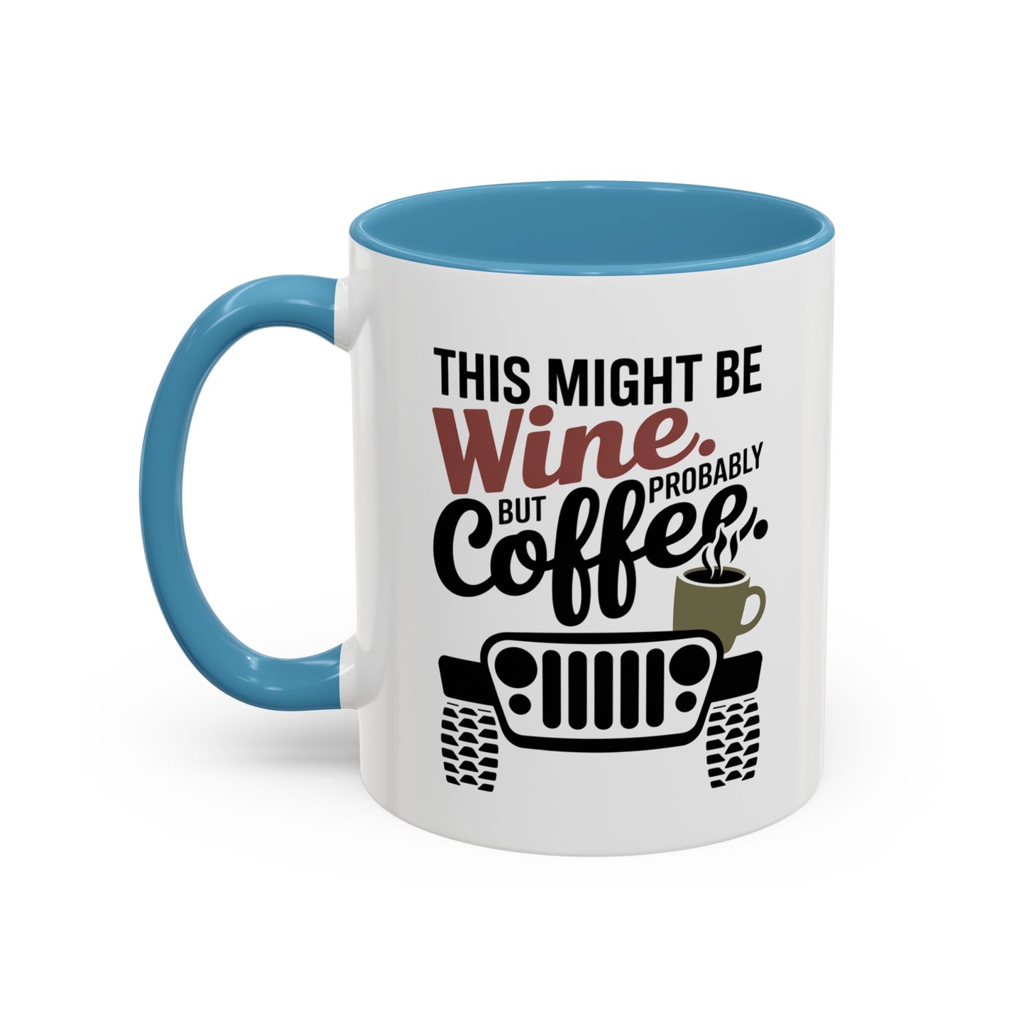 Funny Wine Mug for Car Lovers | Humorous Gift for Wine Enthusiasts | Off-Road Mug for Birthday, Holiday, or Office Use