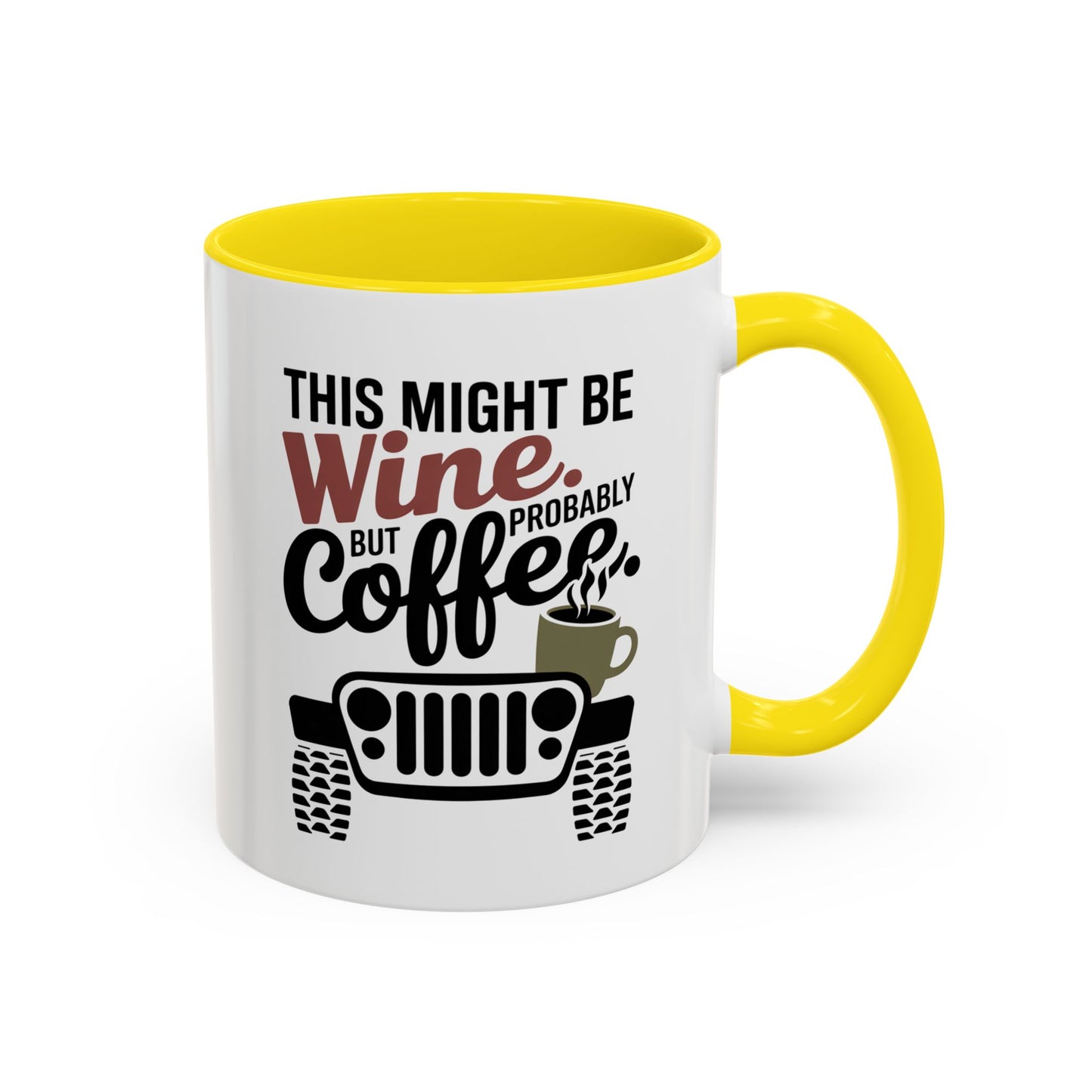 Funny Wine Mug for Car Lovers | Humorous Gift for Wine Enthusiasts | Off-Road Mug for Birthday, Holiday, or Office Use