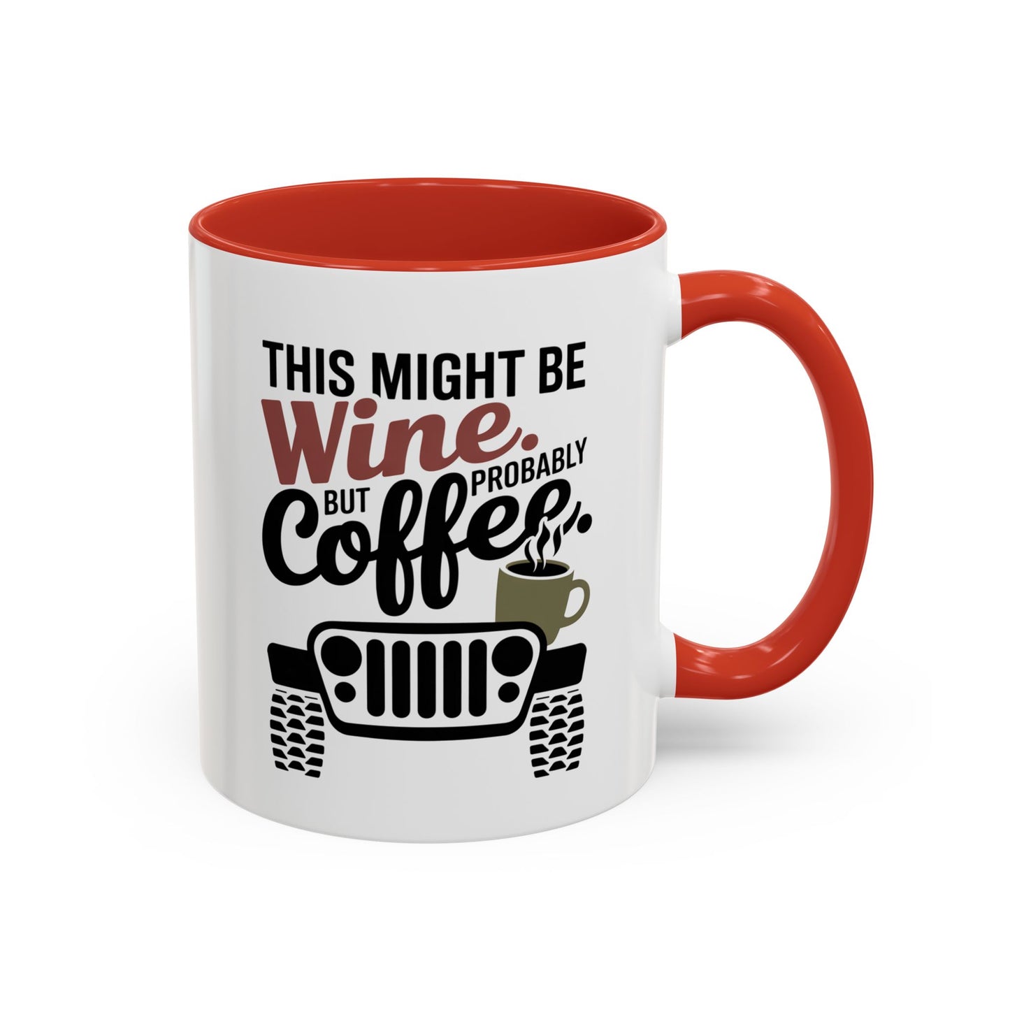 Funny Wine Mug for Car Lovers | Humorous Gift for Wine Enthusiasts | Off-Road Mug for Birthday, Holiday, or Office Use