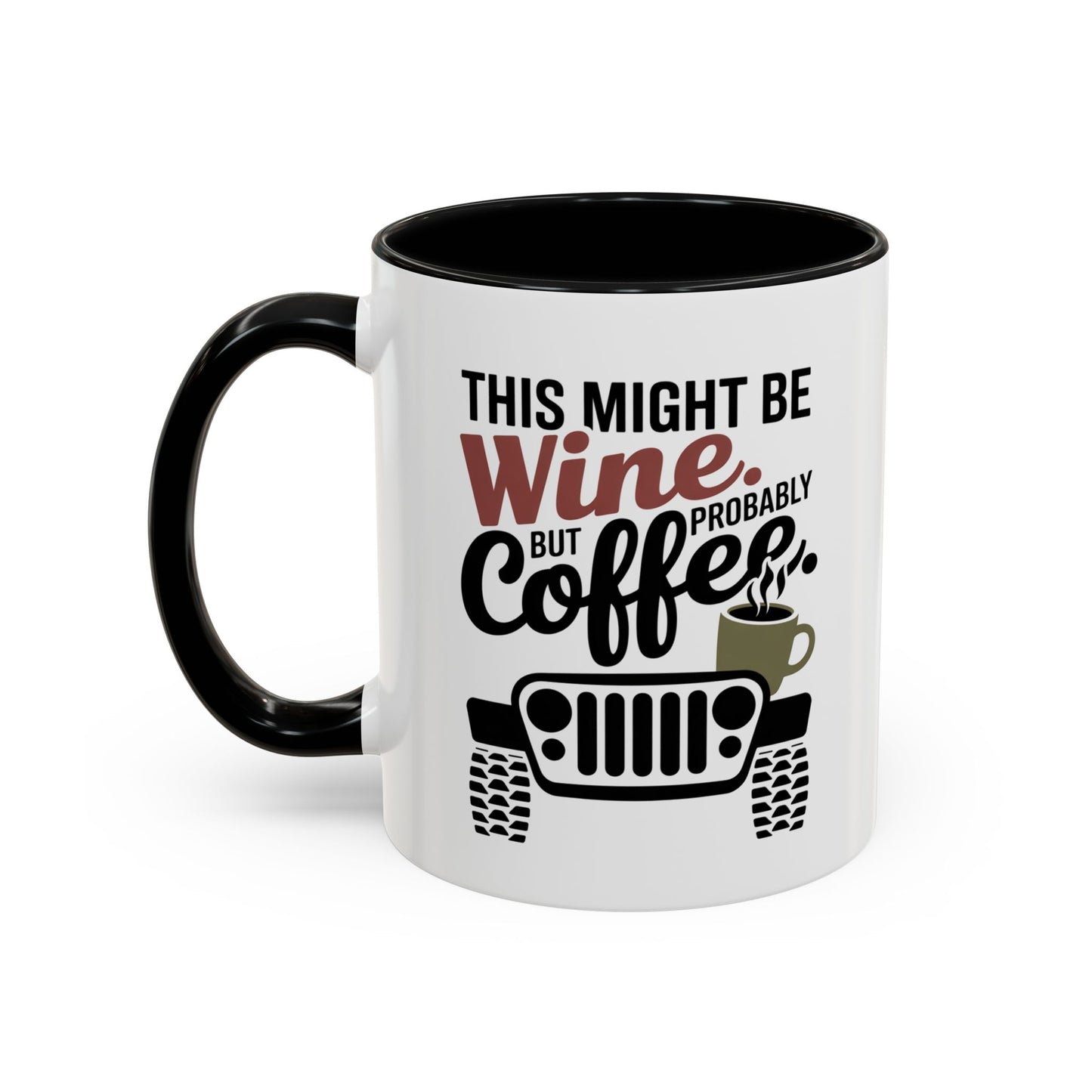 Funny Wine Mug for Car Lovers | Humorous Gift for Wine Enthusiasts | Off-Road Mug for Birthday, Holiday, or Office Use