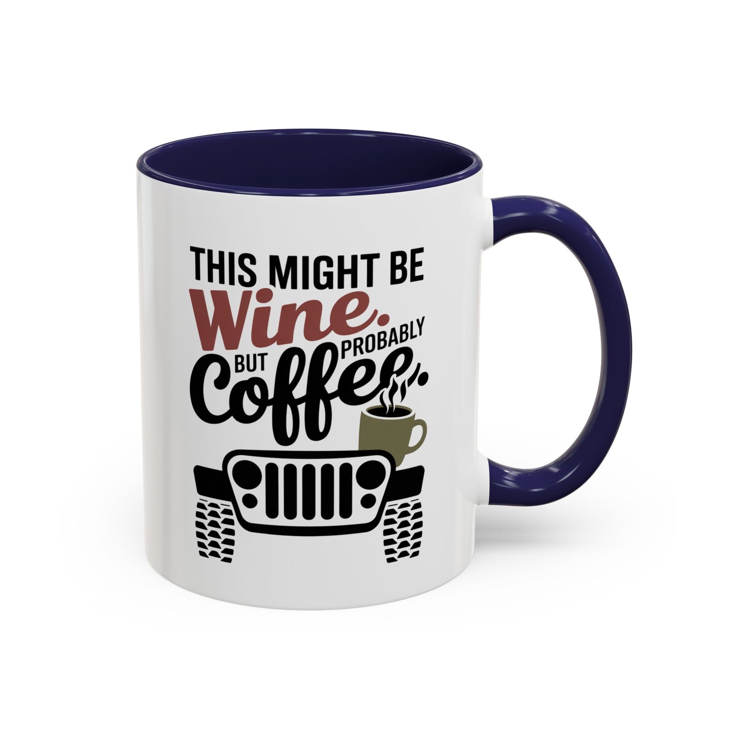 Funny Wine Mug for Car Lovers | Humorous Gift for Wine Enthusiasts | Off-Road Mug for Birthday, Holiday, or Office Use