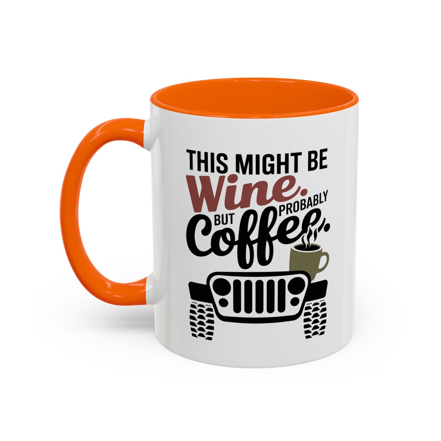 Funny Wine Mug for Car Lovers | Humorous Gift for Wine Enthusiasts | Off-Road Mug for Birthday, Holiday, or Office Use