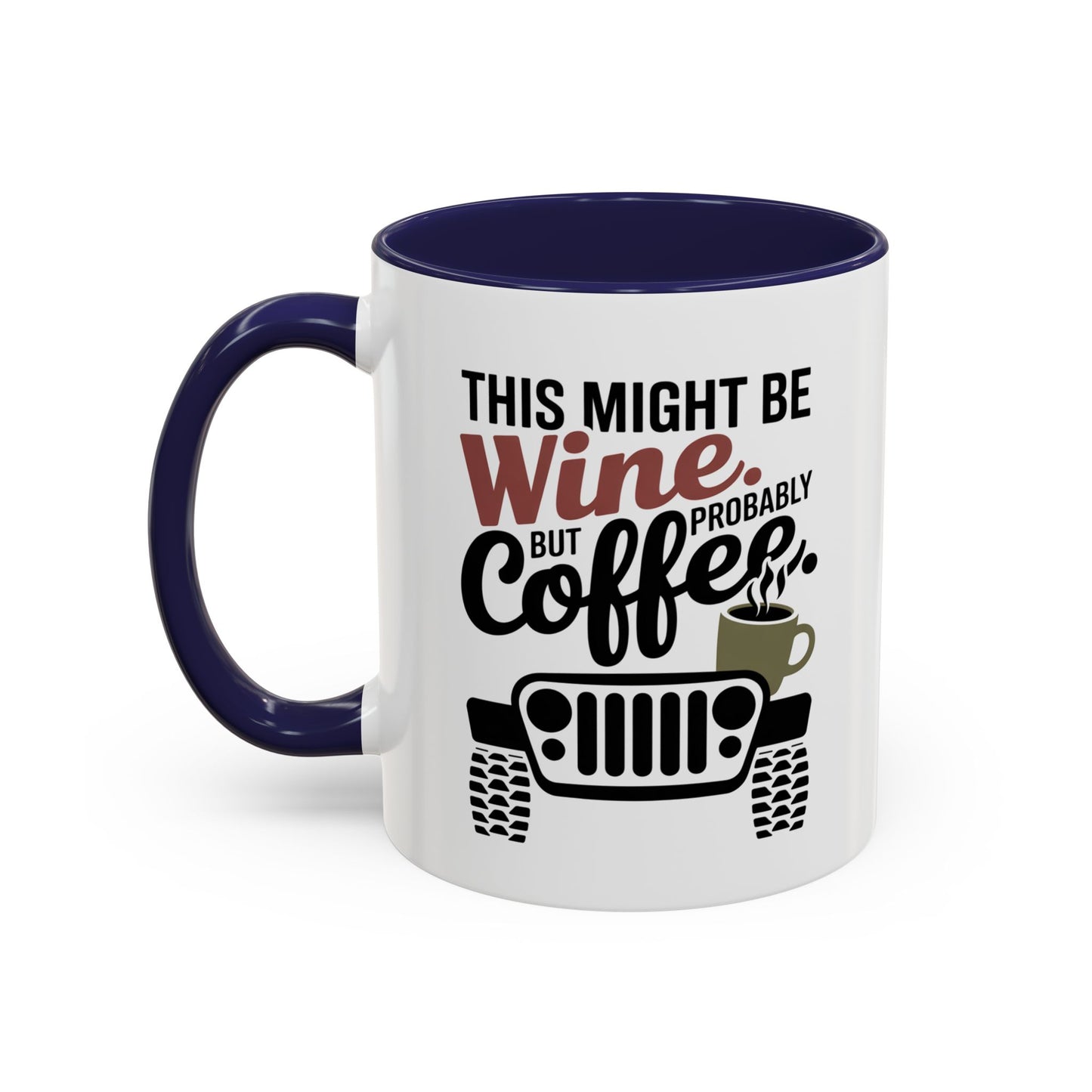 Funny Wine Mug for Car Lovers | Humorous Gift for Wine Enthusiasts | Off-Road Mug for Birthday, Holiday, or Office Use