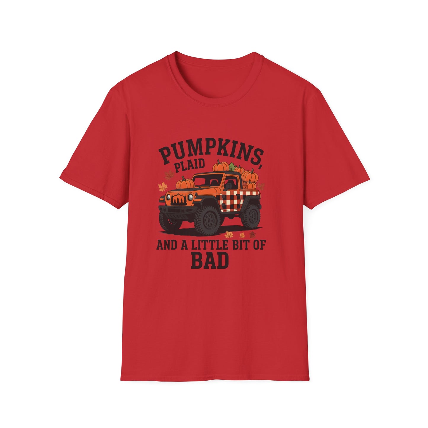 Fall Vibes Jeep T-Shirt, Casual Autumn Tee, Pumpkin Patch Shirt, Halloween Favorite, Unisex Apparel for Cozy Days
