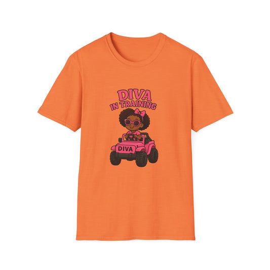Diva in Training Kids T-Shirt – Cute and Fun Tee for Little Girls