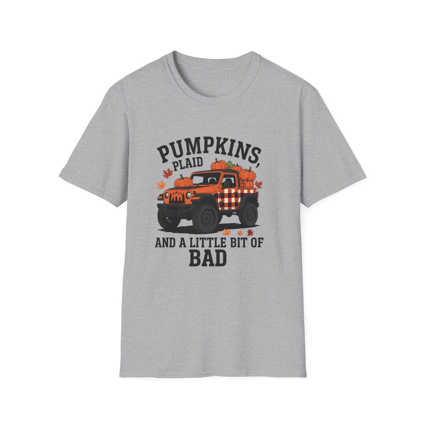 Fall Vibes Jeep T-Shirt, Casual Autumn Tee, Pumpkin Patch Shirt, Halloween Favorite, Unisex Apparel for Cozy Days