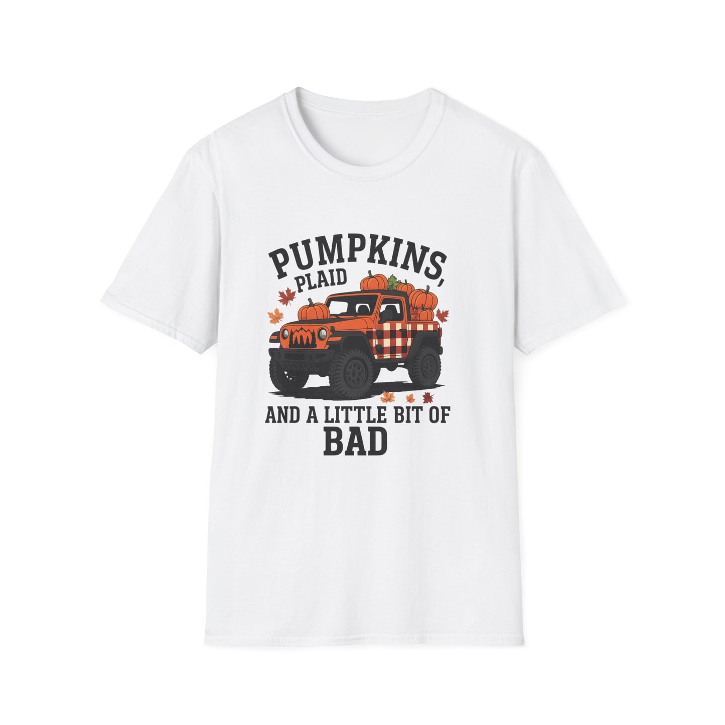 Fall Vibes Jeep T-Shirt, Casual Autumn Tee, Pumpkin Patch Shirt, Halloween Favorite, Unisex Apparel for Cozy Days