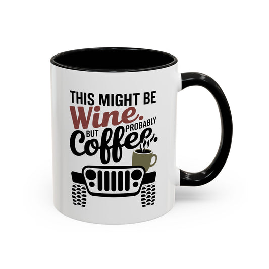 Funny Wine Mug for Car Lovers | Humorous Gift for Wine Enthusiasts | Off-Road Mug for Birthday, Holiday, or Office Use