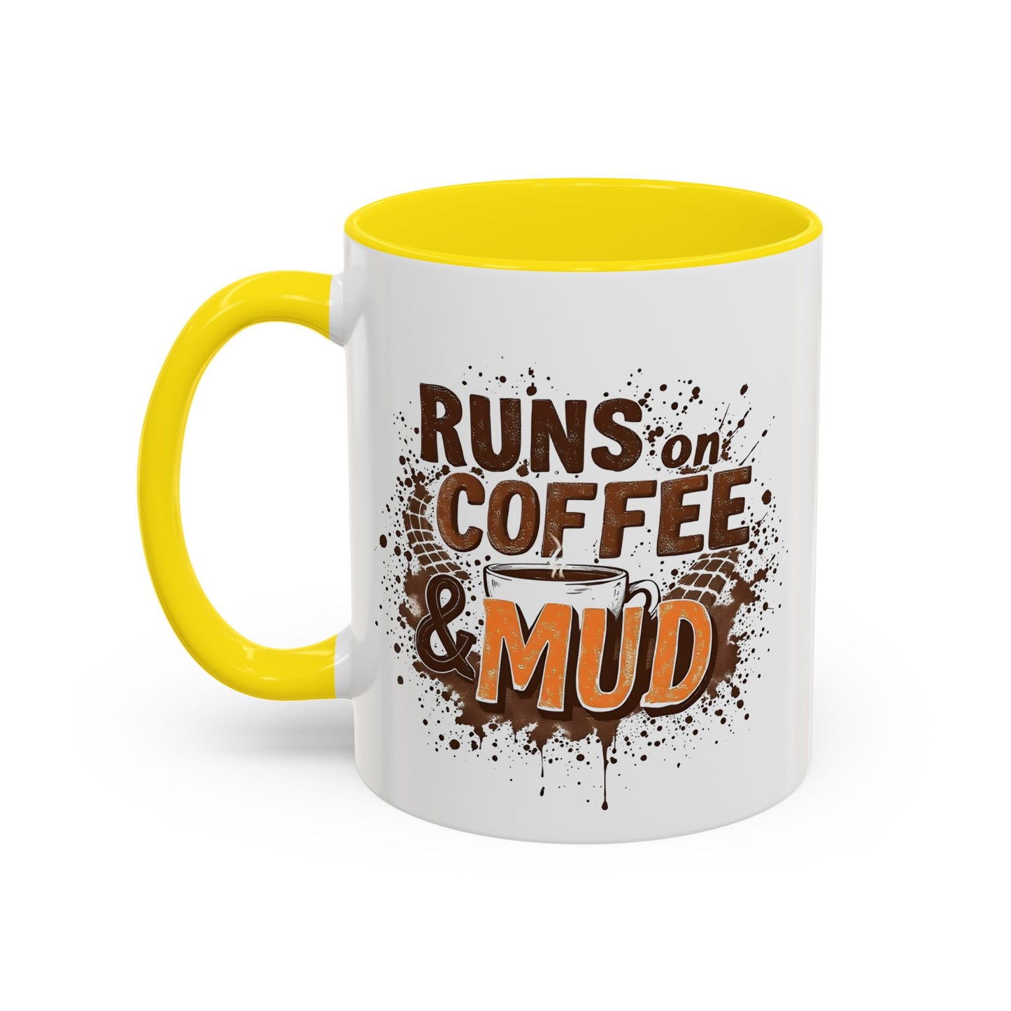 Coffee Lover's Accent Mug, Funny Coffee Mug, Gift for Coffee Addict, Kitchen Decor, Office Mug