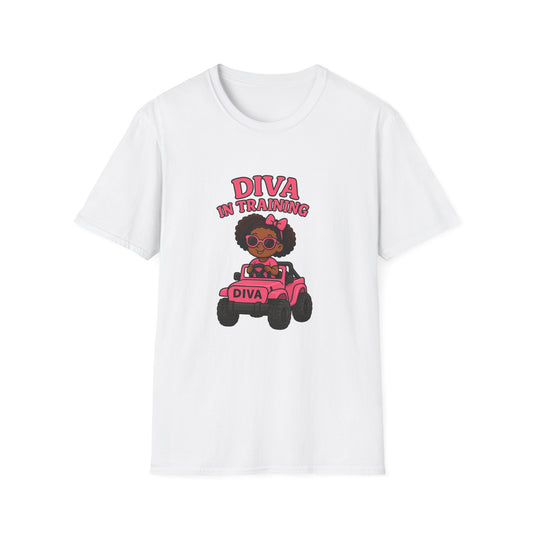 Diva in Training Kids T-Shirt – Cute and Fun Tee for Little Girls
