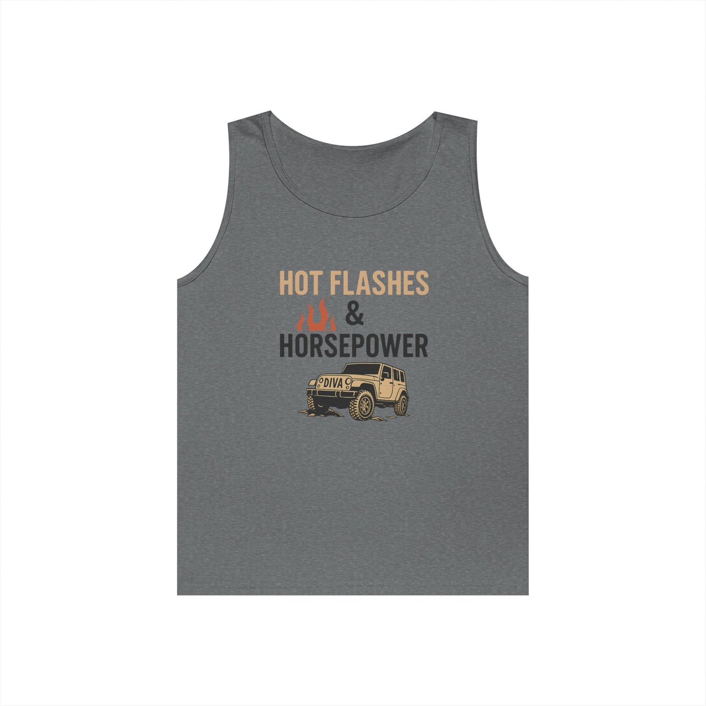 Hot Flashes & Horsepower Unisex Tank | Cool, Fun Gift for Her