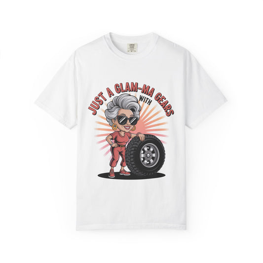 Funny Grandma Off Roading Shirt Jeep Shirt for Grandma  Cute Jeep Shirt Design   Off Roading  Jeep Gift for Nana Glam Ma With Gears
