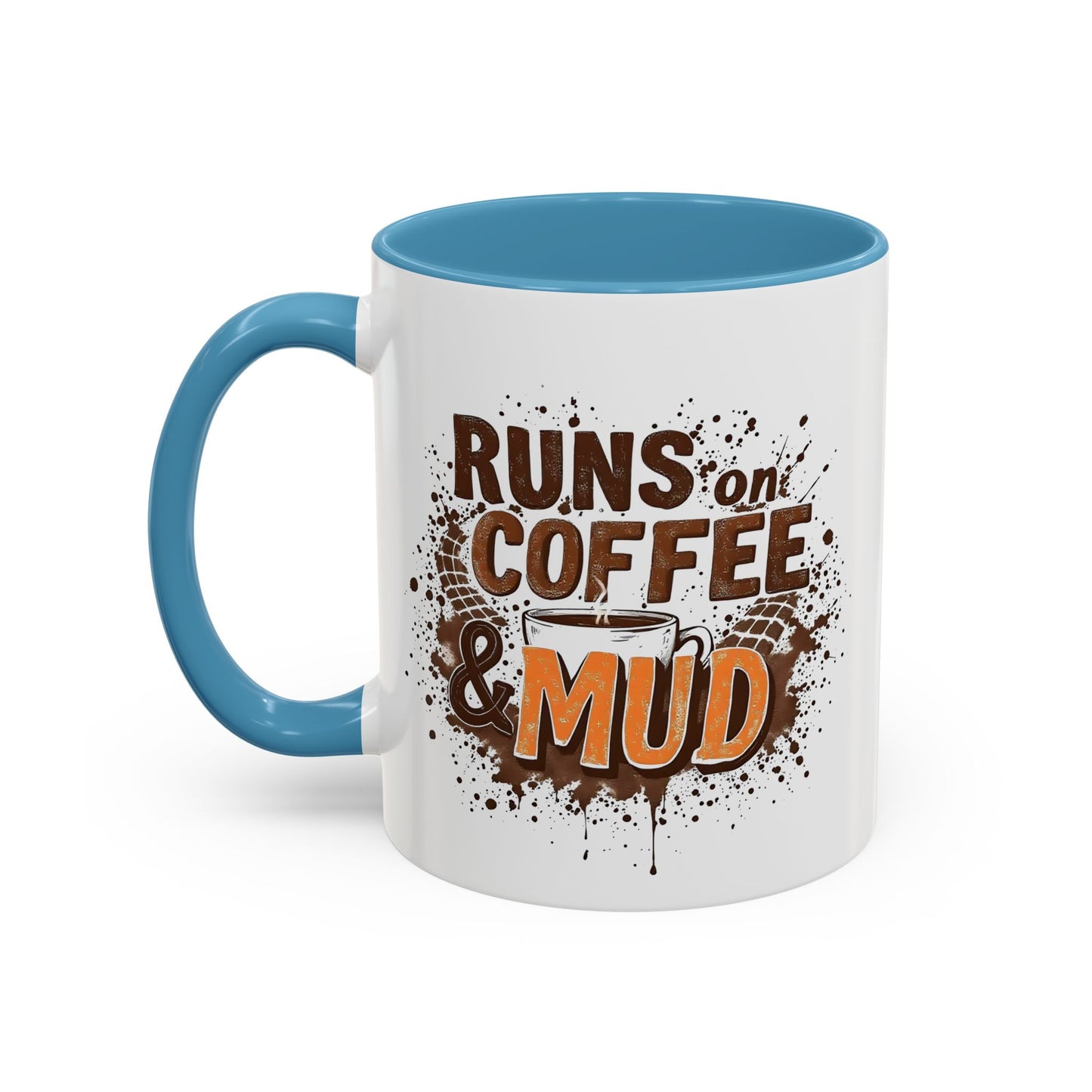 Coffee Lover's Accent Mug, Funny Coffee Mug, Gift for Coffee Addict, Kitchen Decor, Office Mug