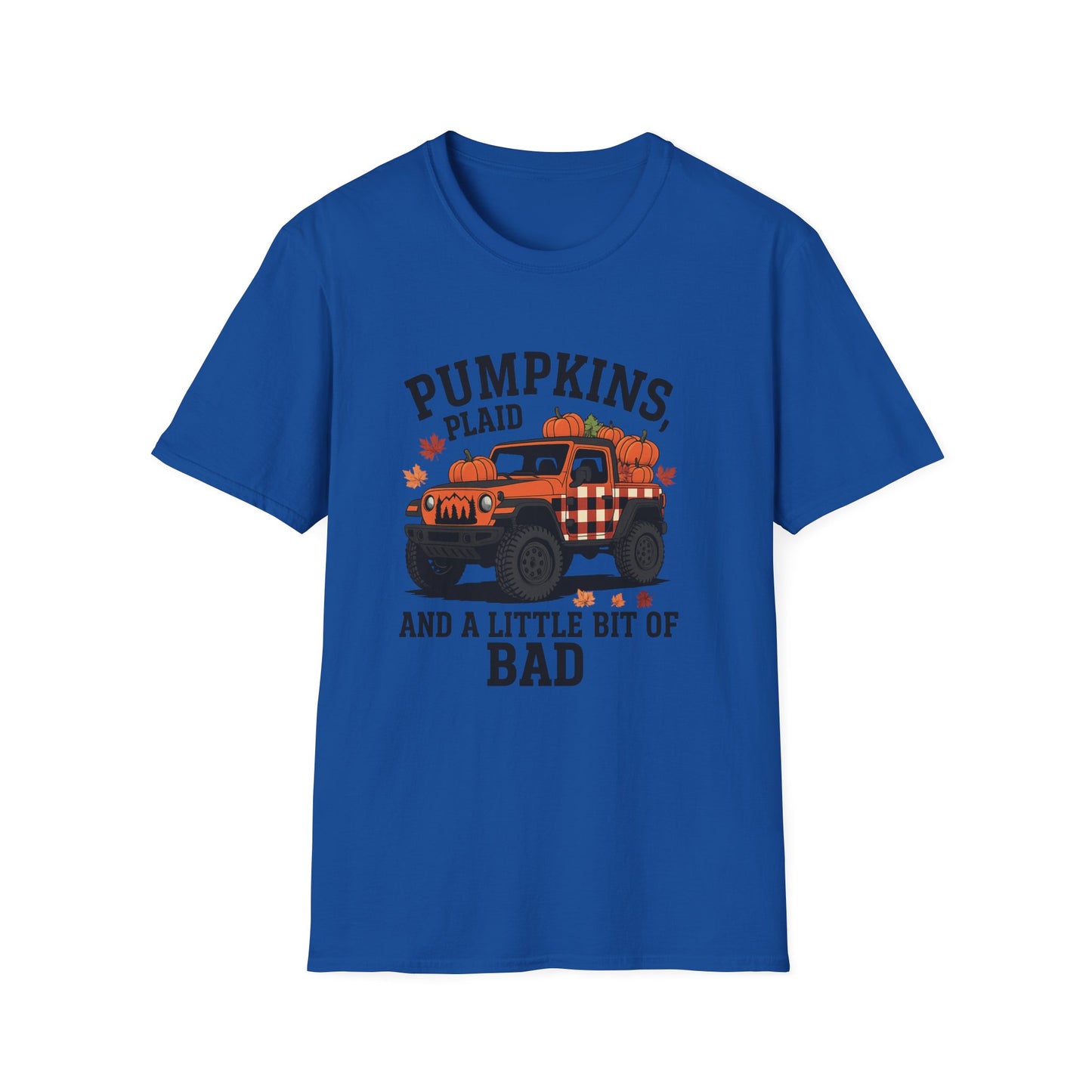 Fall Vibes Jeep T-Shirt, Casual Autumn Tee, Pumpkin Patch Shirt, Halloween Favorite, Unisex Apparel for Cozy Days