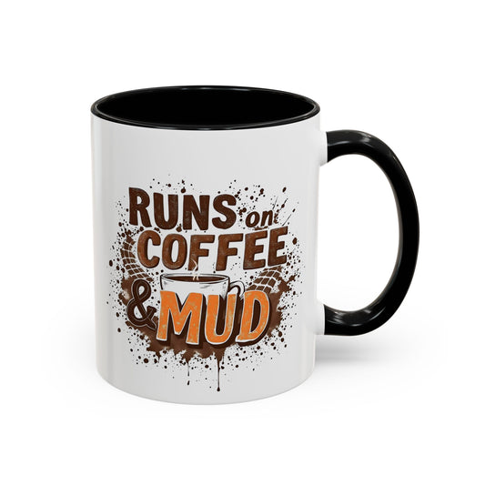 Coffee Lover's Accent Mug, Funny Coffee Mug, Gift for Coffee Addict, Kitchen Decor, Office Mug