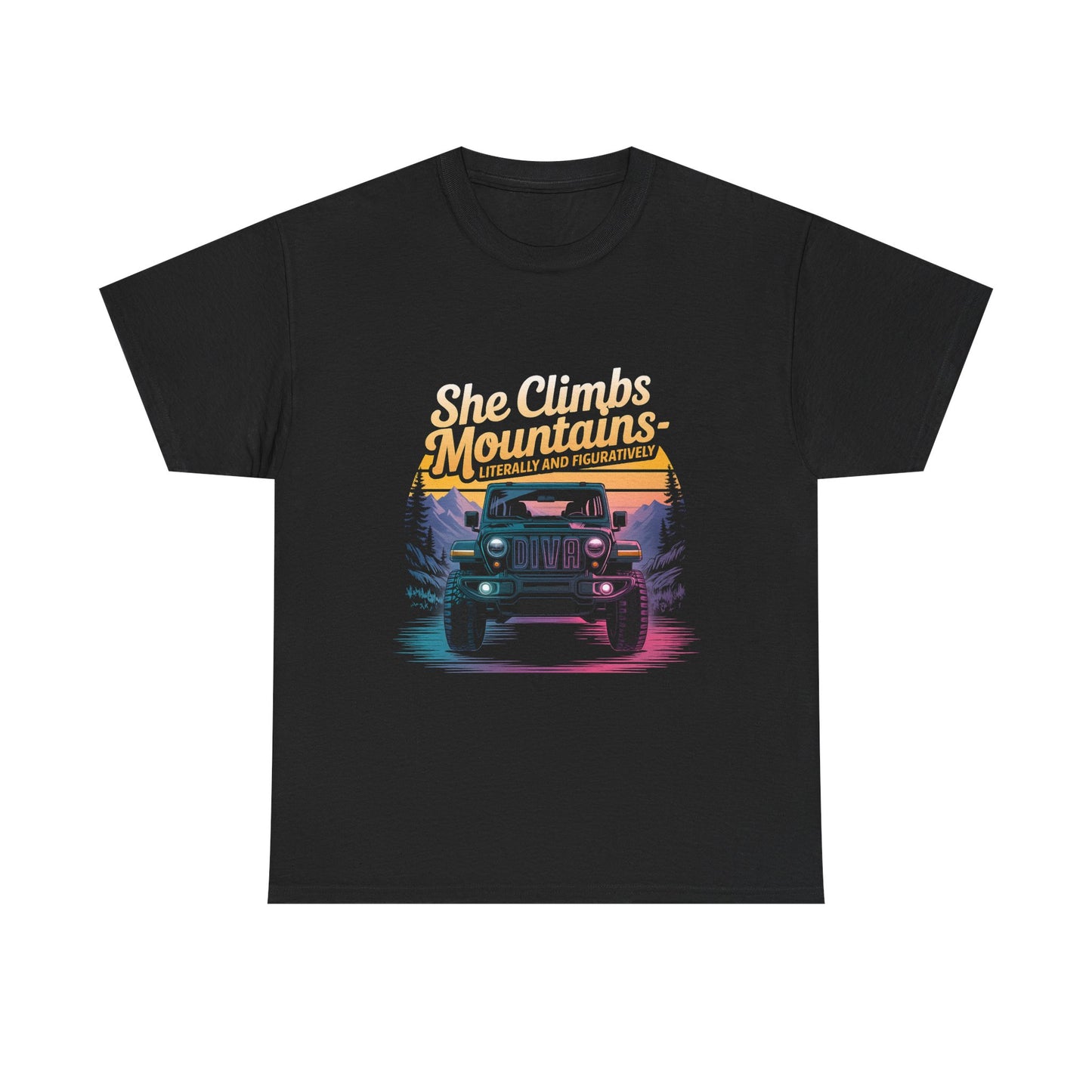 She Climbs Mountains Tee, Outdoor Enthusiast Shirt, Jeep Lover Gift, Hiking Apparel, Adventure T-Shirt,